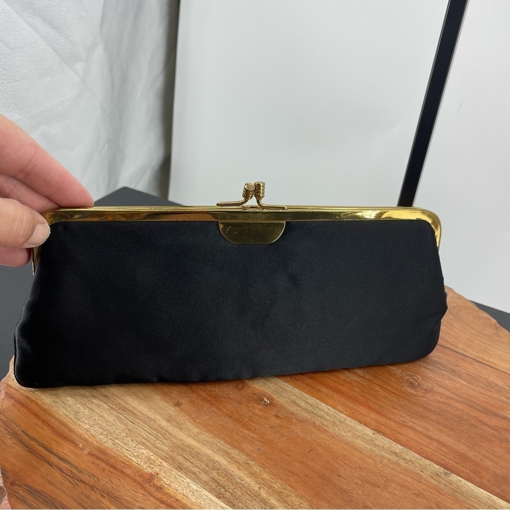 Vintage Morris Moskowitz Black gold Clutch